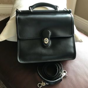 Coach Black Willis Messenger Cross Body Bag
